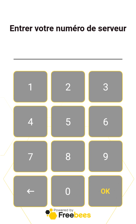 Page d'identification du commis