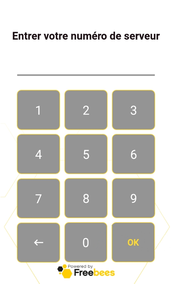 Page d'identification du commis
