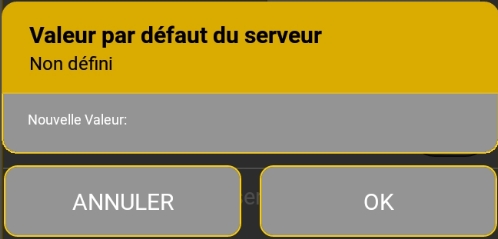 Valeur par défaut de l'employé