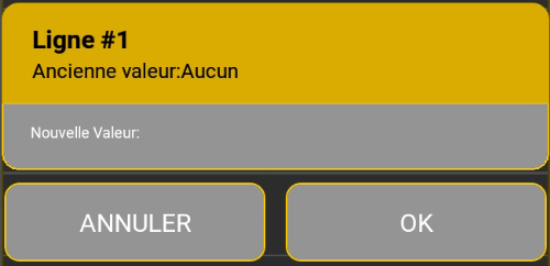 Saisir le numéro de facture par défaut