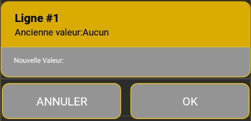 Saisir le numéro de facture par défaut