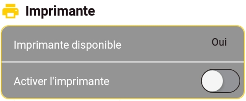 Activer l'impression