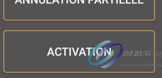 Activation on the transaction page