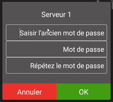 Change waiter password