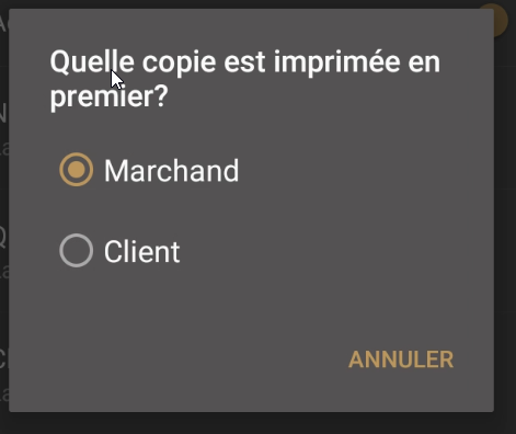 Merchant or customer