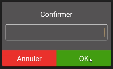 Confirm new Admin password