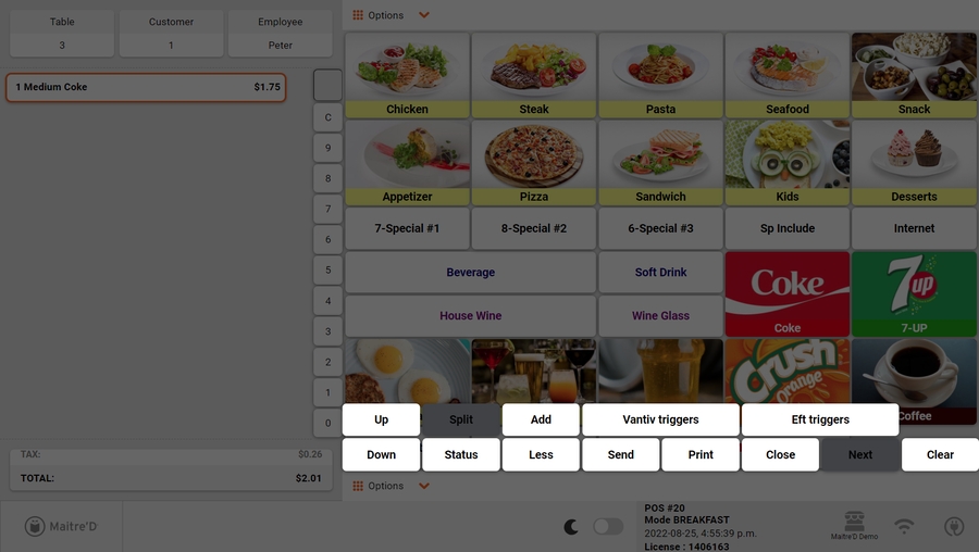 POS with layout overlay - Bottom