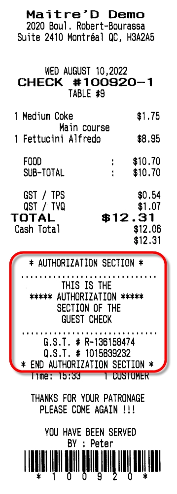 Check - With Authorization