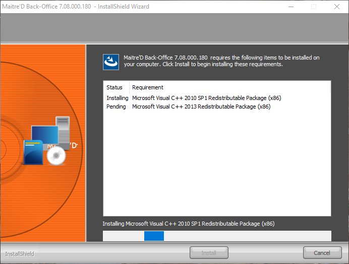 Installation - Prerequisites - Progress