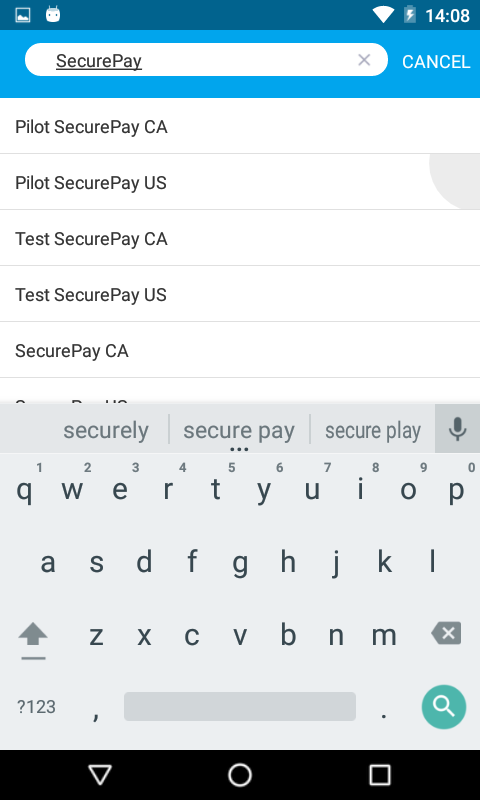 Capture d'écran - Recherche de PAX Store