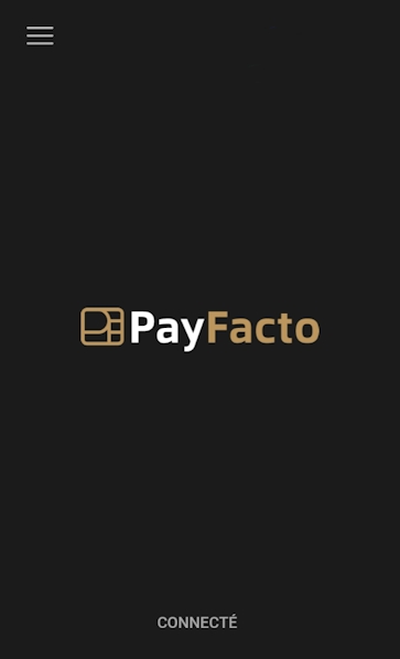 Écran d'accueil de la passerelle