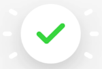 Transaction approuvée chèque vert