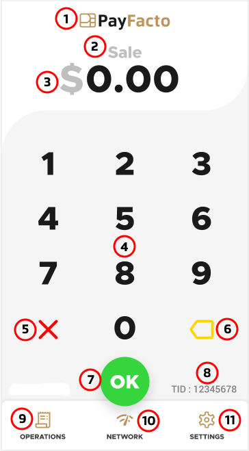 Interface d'application de paiement sécurisé