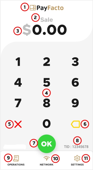 Interface d'application de paiement sécurisé