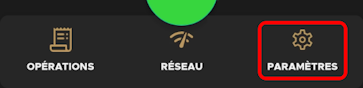 Bouton de réglage