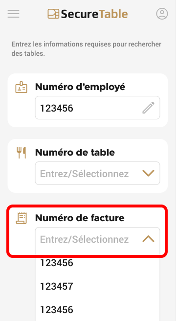 Vérifier l'invite du numéro