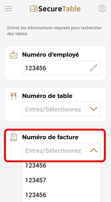Vérifier l'invite du numéro