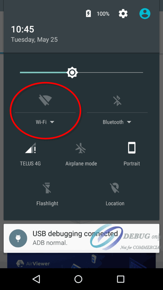 Capture d'écran Android - Paramètres - WiFi