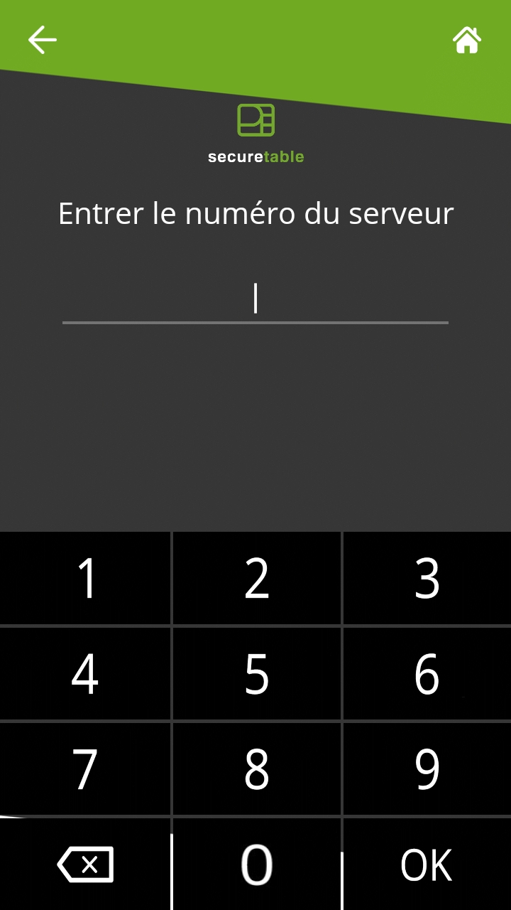 Invite de numéro de serveur