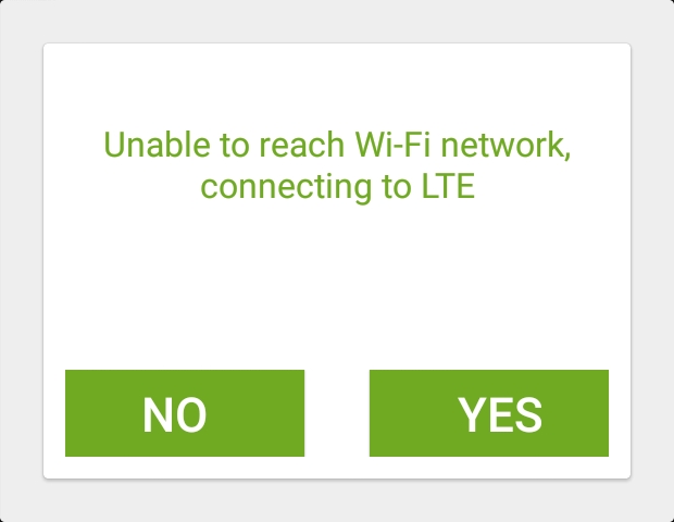 Capture d'écran - Impossible d'atteindre le WiFi