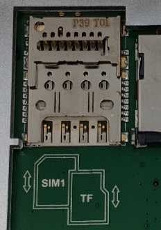 A920 Pro SIM card location