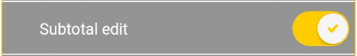 Enable or disable editing of subtotal