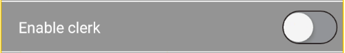 Disable clerk identification