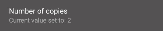 Number of copies