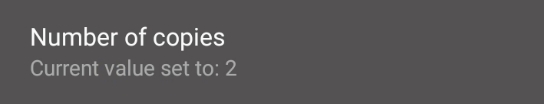 Number of copies