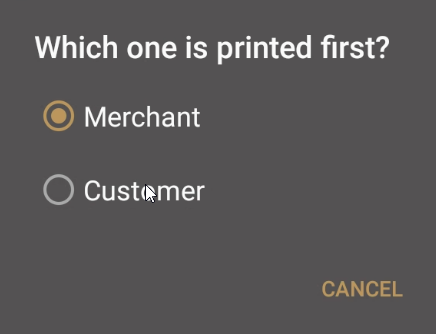 Merchant or customer