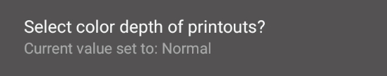Select color depth