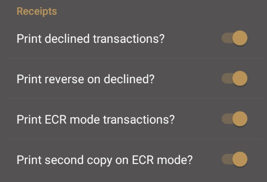 Additional printer options