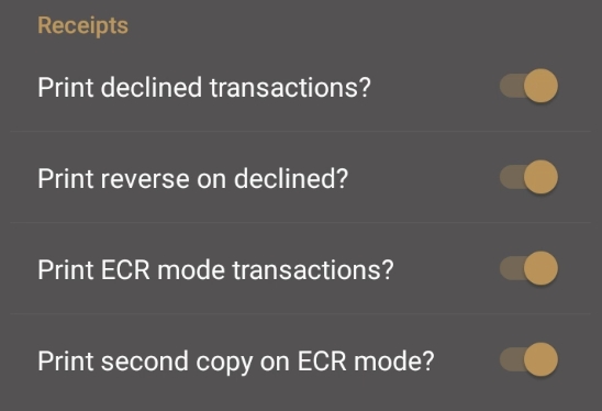 Additional printer options