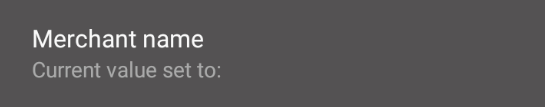 Merchant header name