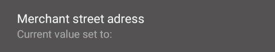 Merchant header address