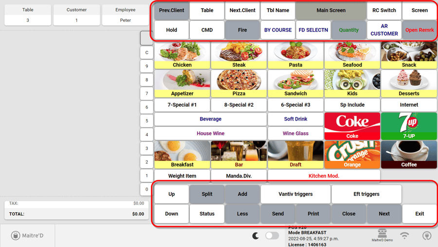 POS with Static Layout