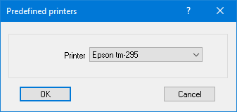 Predefined Types Dialog