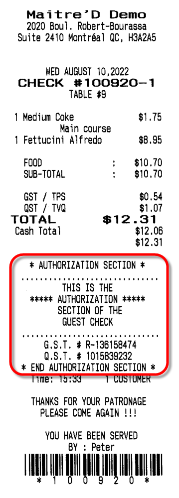 Check - With Authorization