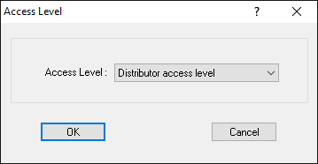 Access Level Prompt