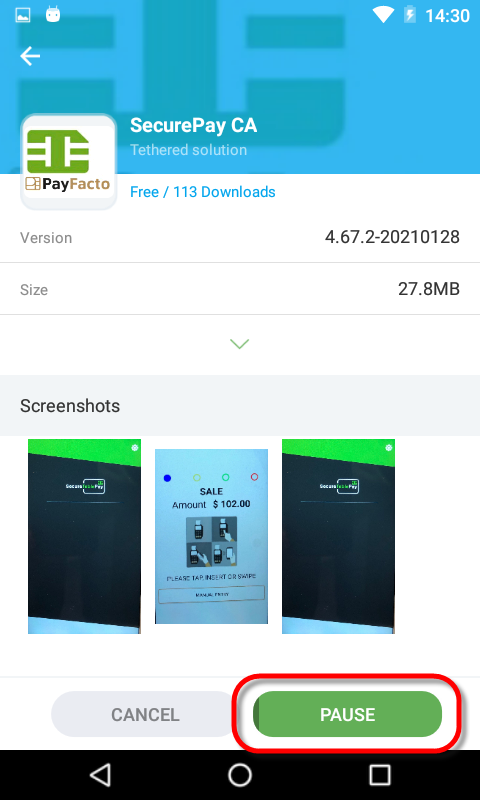 Screenshot - PAX Store Install 2