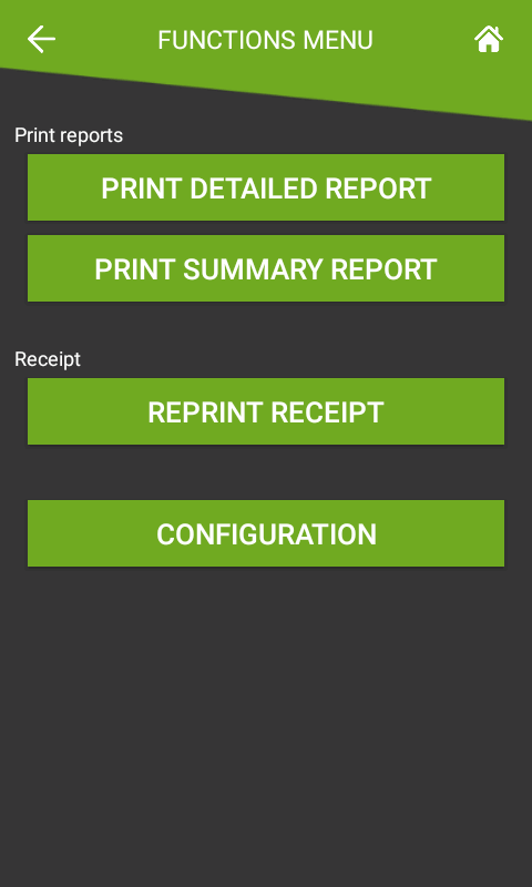 Screenshot - Functions Menu