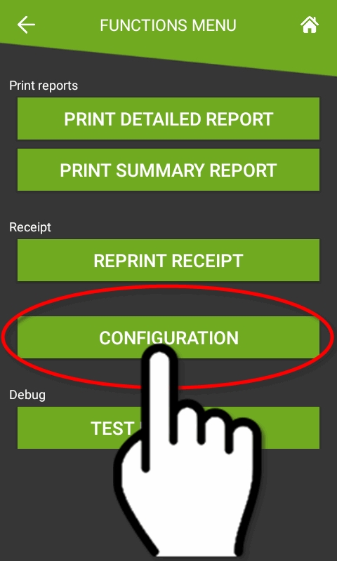 SecurePay Functions Menu