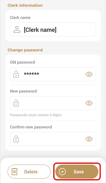 Change clerk name