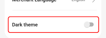 Display theme selection
