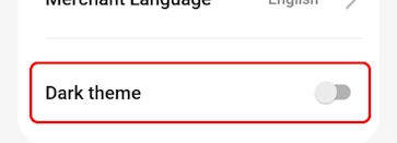 Display theme selection