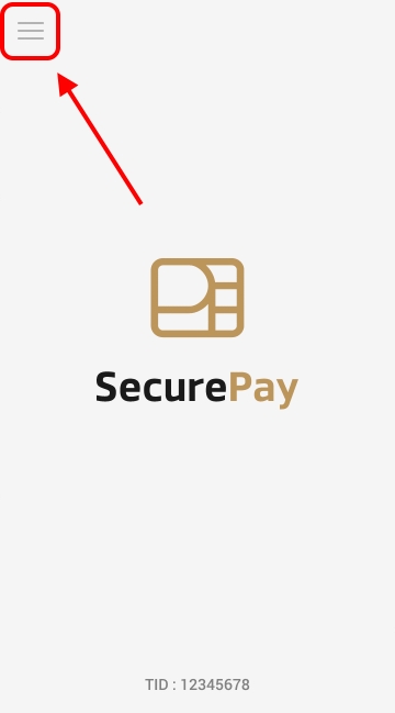 Main screen menu button