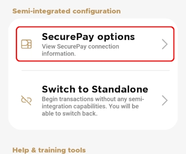 SecurePay options