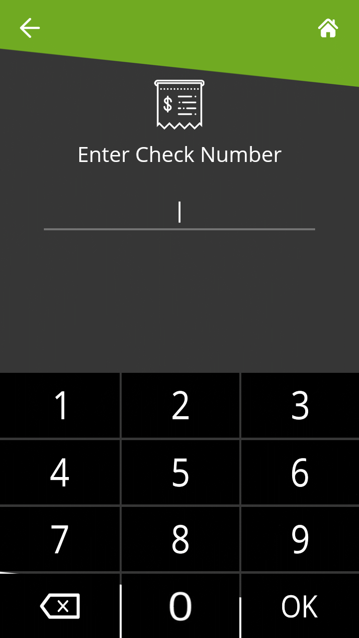 Check Number Prompt