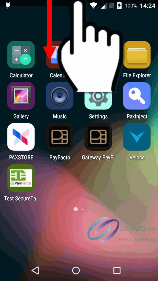Android Screenshot - Home screen - swipe down