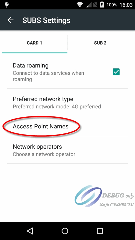 Android Screenshot - SUBS Settings